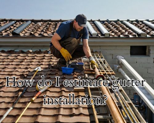 Gutter repair underway