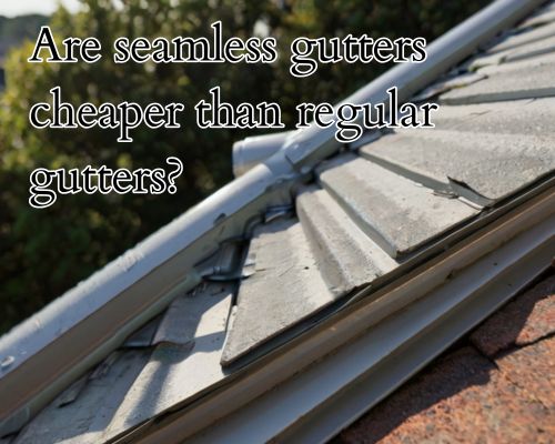 a regular gutter on roof