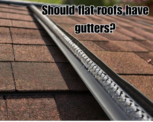 Gutter guard installed on roof gutter.