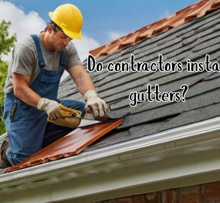 Guttering installed to prevent overflow.
