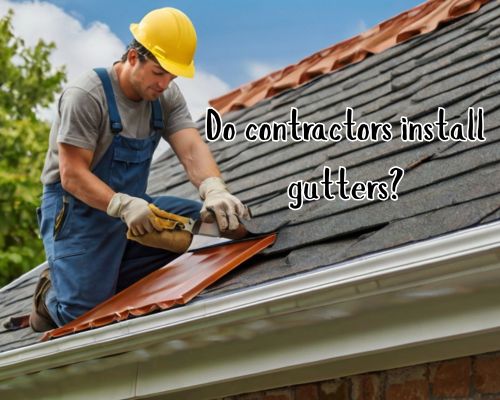Guttering installed to prevent overflow.