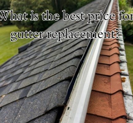 Installed gutter ready for rain.