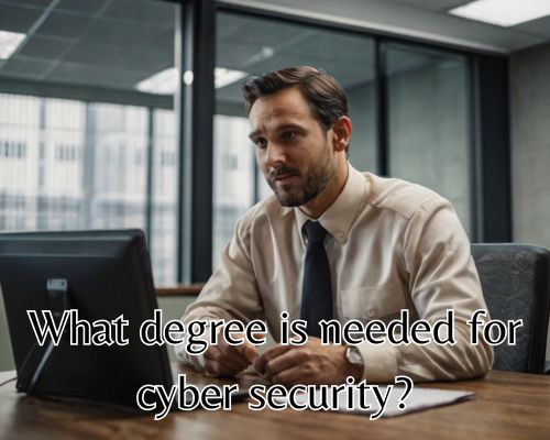 a cybersecurity working in the office