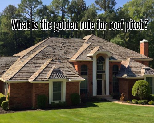 a home with good roof pitching