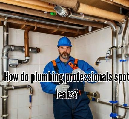 a professional plumber doing leak checking