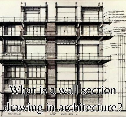 a wall section drawing