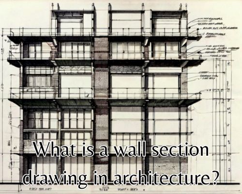 a wall section drawing
