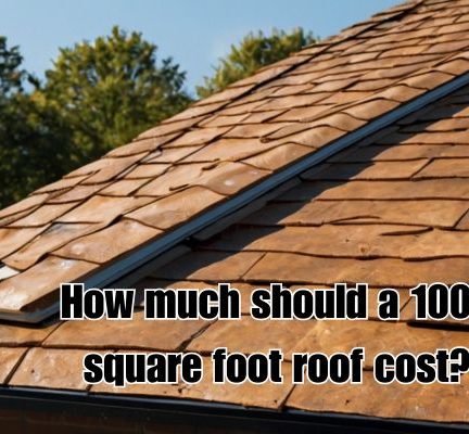 a 100 sq ft gable roofing
