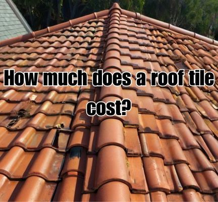 a roof tile almost done with installation