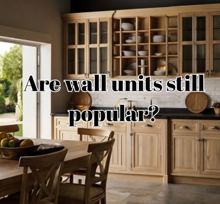 a wall unit in a home kitchen