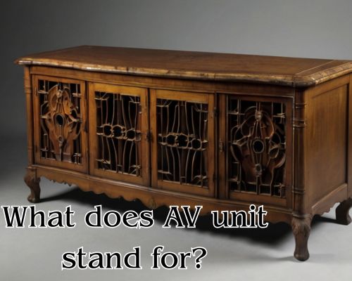 an AV unit stand
