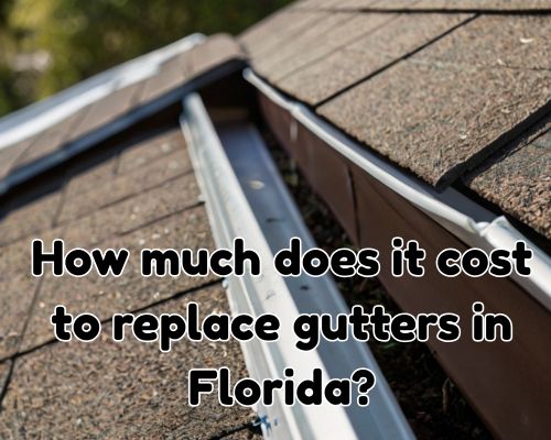 gutter replacement in a home in Florida
