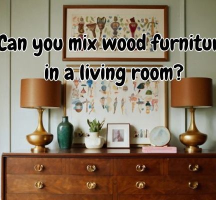 wooden furniture in living room