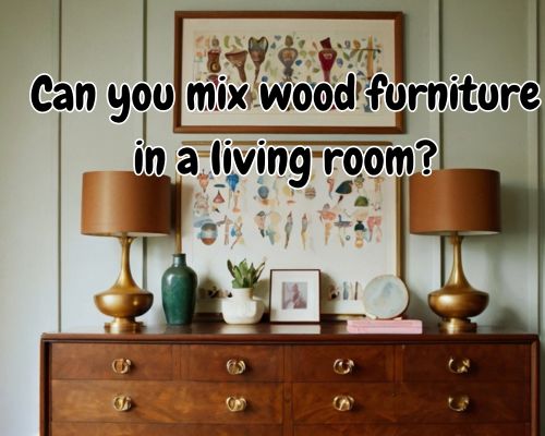wooden furniture in living room